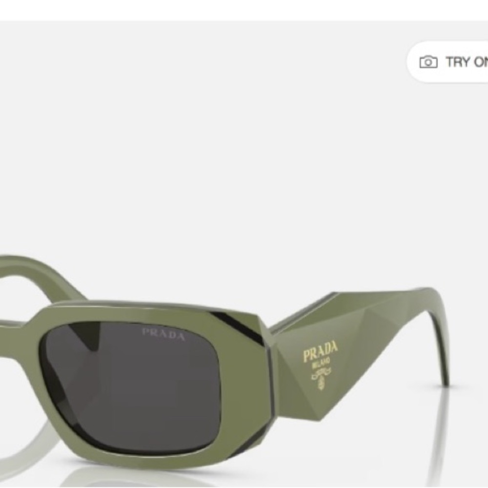 Prada Olive Green Rectangular Sunglasses - image 5